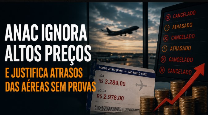 CAOS AÉREO: ANAC é questionada por altos preços de passagens e atrasos em Rondônia