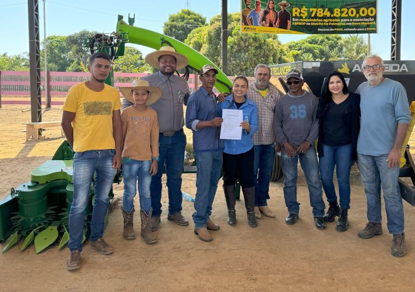 TAISSA SOUSA: Emenda beneficia produtores rurais de Nova Mamoré com novos maquinários