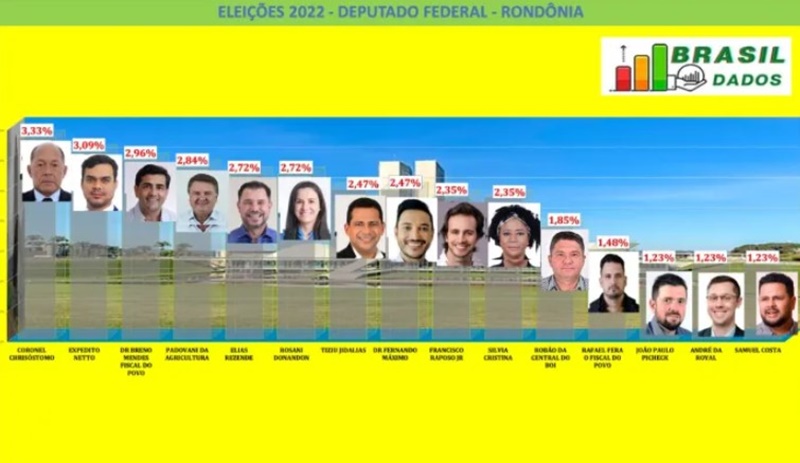 PESQUISA: Veja como estão as intenções de voto para deputado federal 