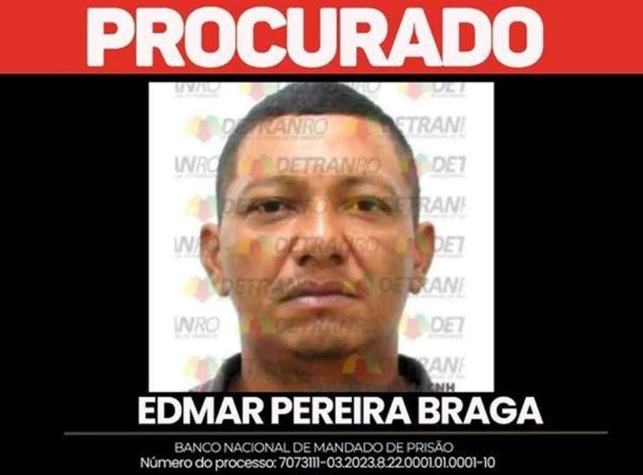 AJUDE NA PRISÃO: Denuncie foragido da Justiça procurado pela Polícia Civil de RO