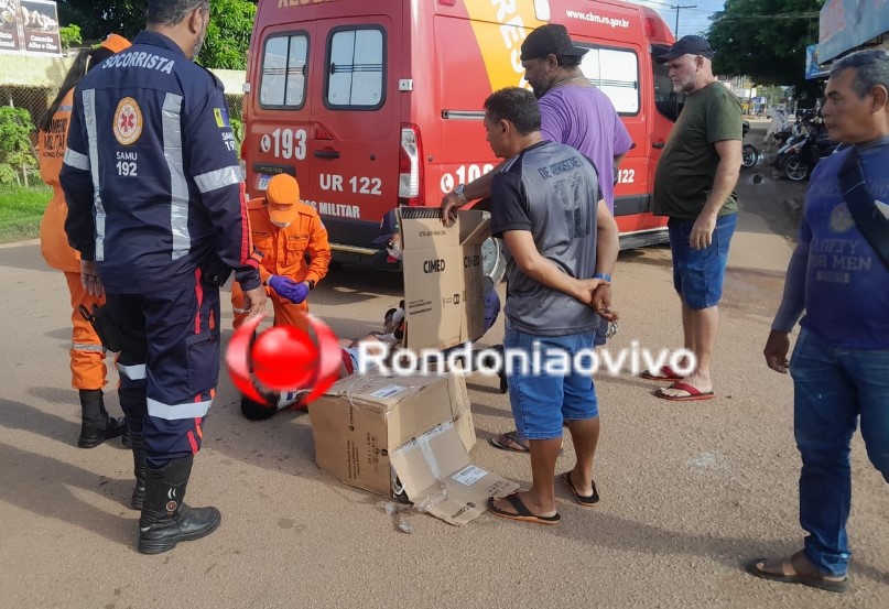 URGENTE: Mulher atropelada bate a cabeça no asfalto e fica gravemente ferida