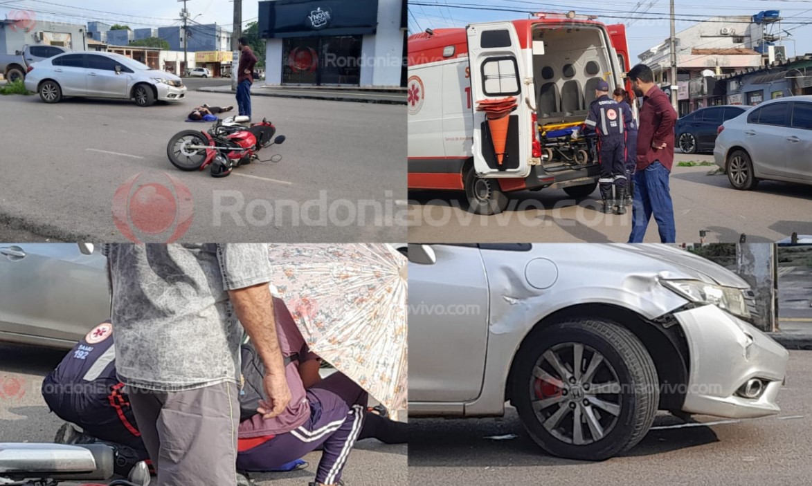 URGENTE: Professora sofre acidente quando ia para o médico no Centro