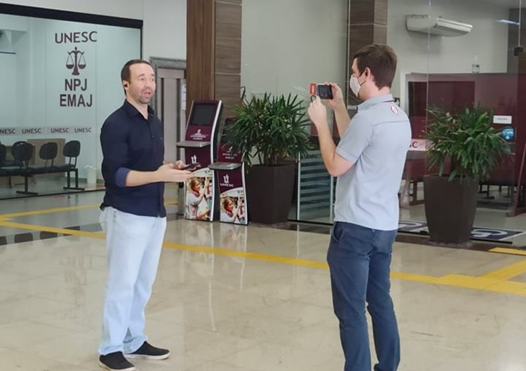 VISITA ONLINE: Alunos da escola Josino Brito fazem tour virtual pela Unesc