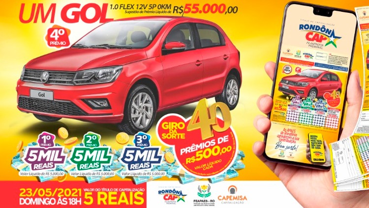 RONDONCAP: Adquira seu certificado e confira quais foram os sortudos de domingo (16)