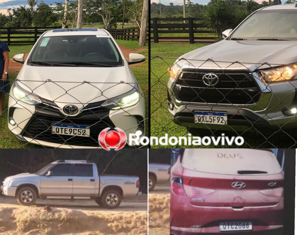 TERROR NA FAZENDA: Falsos policiais roubam quatro veículos e deixam família amarrada 