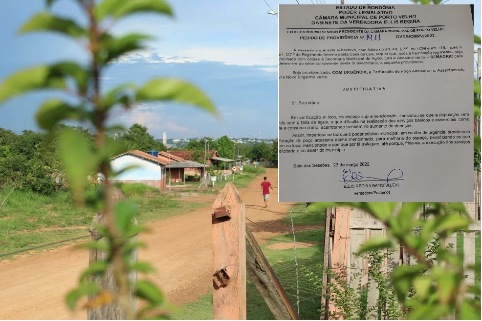 NOVO ENGENHO VELHO: Ellis Regina solicita à Semagric perfuração de poço artesiano