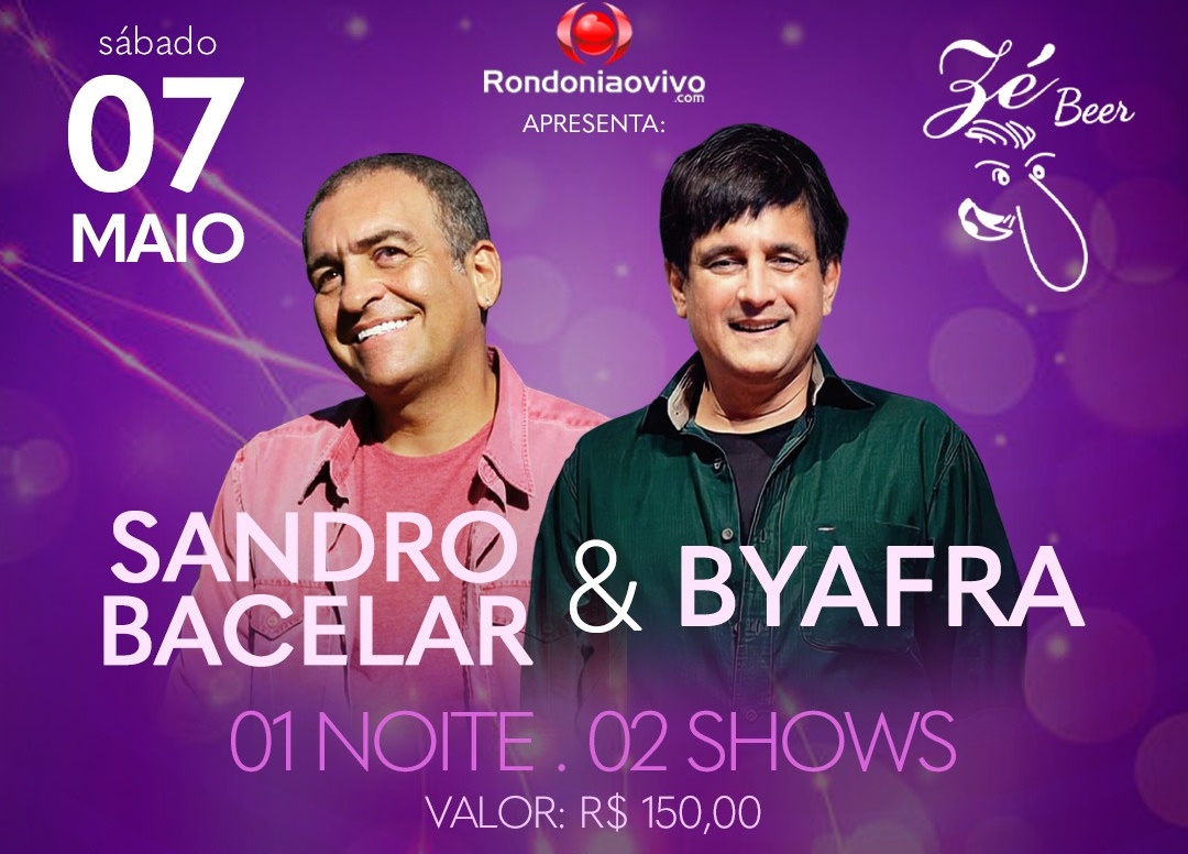 EM UMA SEMANA: Show Retrô anos 80 com Byafra e Sandro Bacelar será no Zé Beer