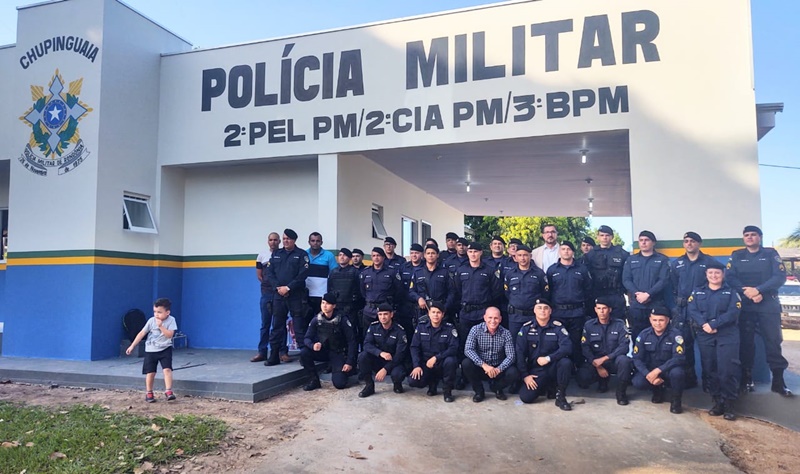 SEGURANÇA: Quartel da PM em Chupinguaia é inaugurado pelo deputado Ezequiel Neiva