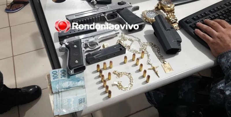 TENTARAM FUGIR: Polícia aborda Corolla e três são presos com pistolas próximo ao CPA