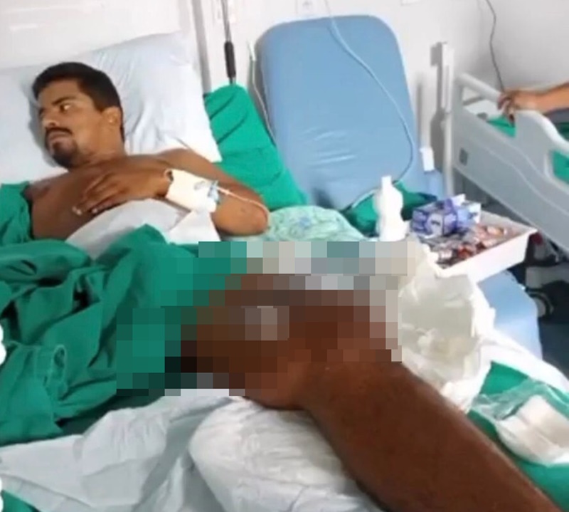 DRAMA: Família pede ajuda para rapaz que sofreu acidente de moto e está internado 