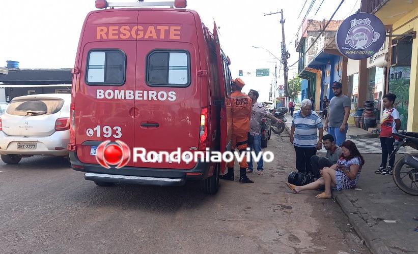 VÍDEO: Casal em motocicleta fica lesionado ao colidir em carro na Avenida Calama
