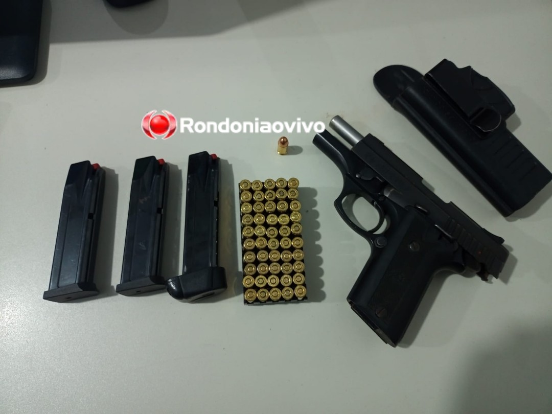 PERIGO: CAC é preso embriagado e armado após perseguição policial 