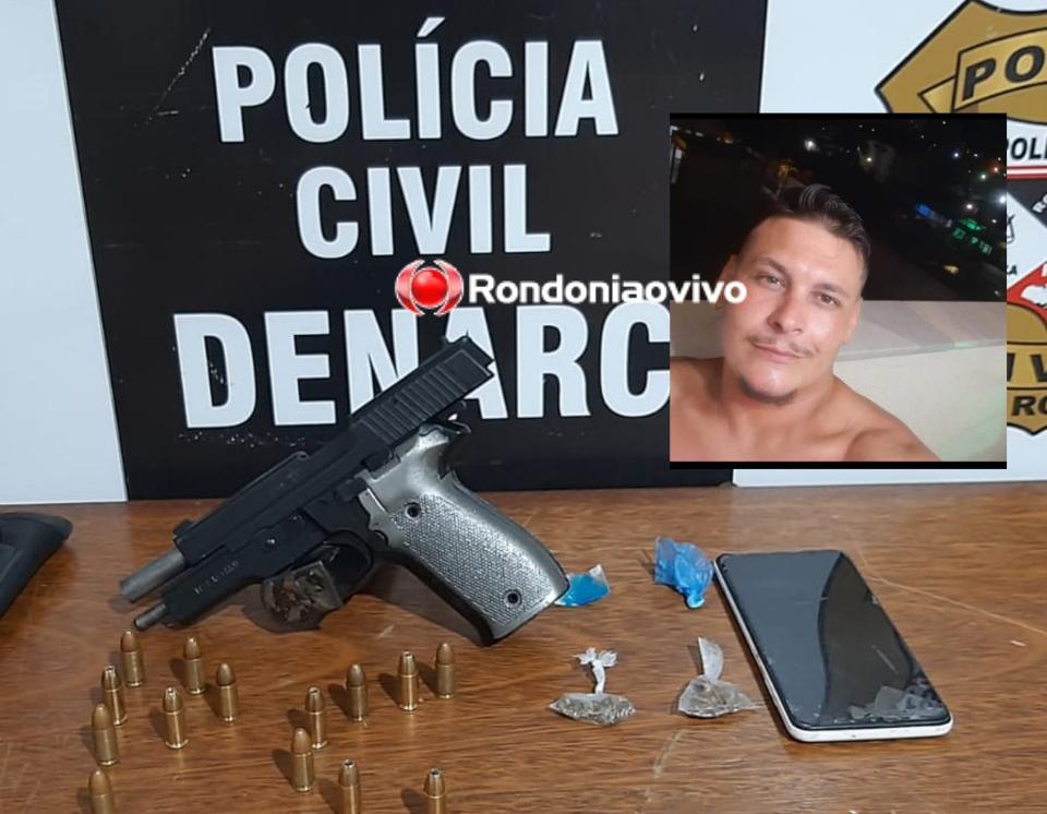 MORAR MELHOR: Denarc prende membro de grupo criminoso com pistola chinesa e drogas