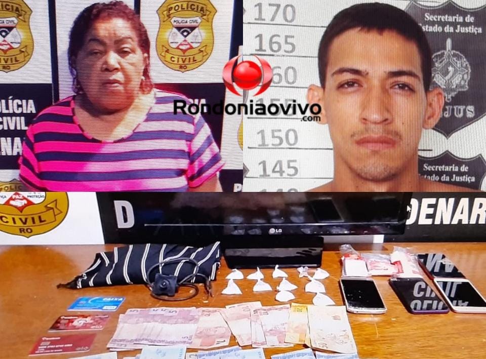 'VOVÓ DO PÓ': Idosa e neto são presos pelo Denarc acusados de tráfico em bar