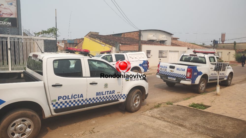 ASSISTA: Equipes da PM tentam prender assaltante de posto de combustíveis