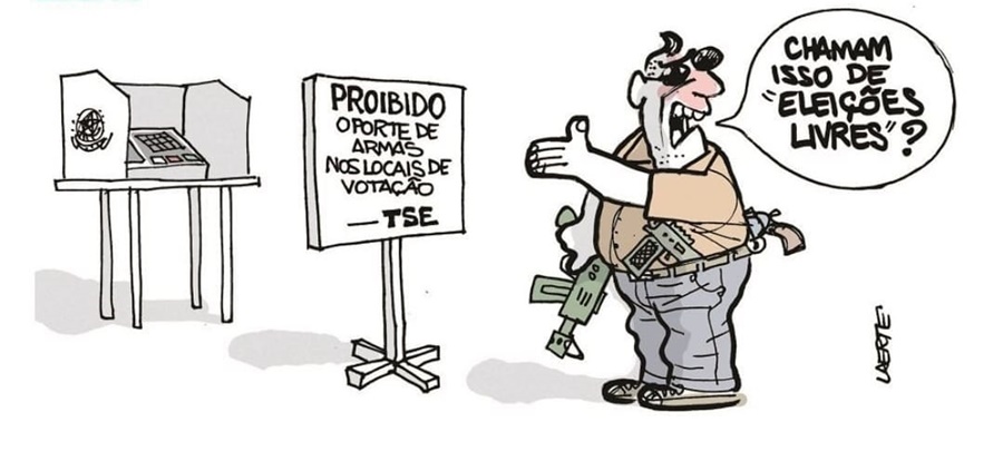 ENQUETE: Qual a sua opinião sobre a proibição do porte de armas nos locais de votação