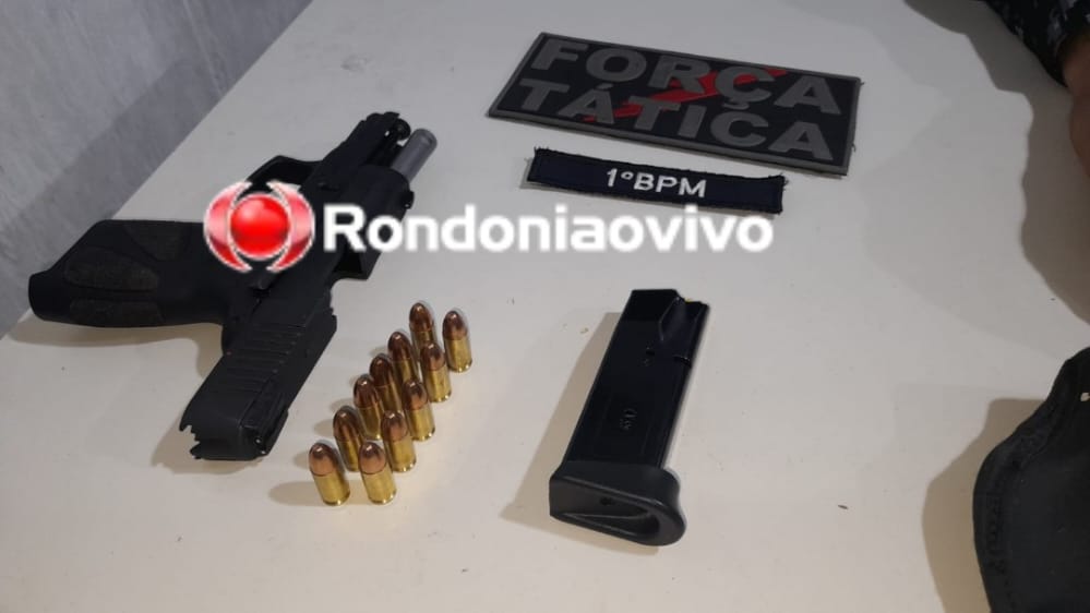 'TENHO DOCUMENTO': Comerciante é preso portando pistola 9mm na cintura 