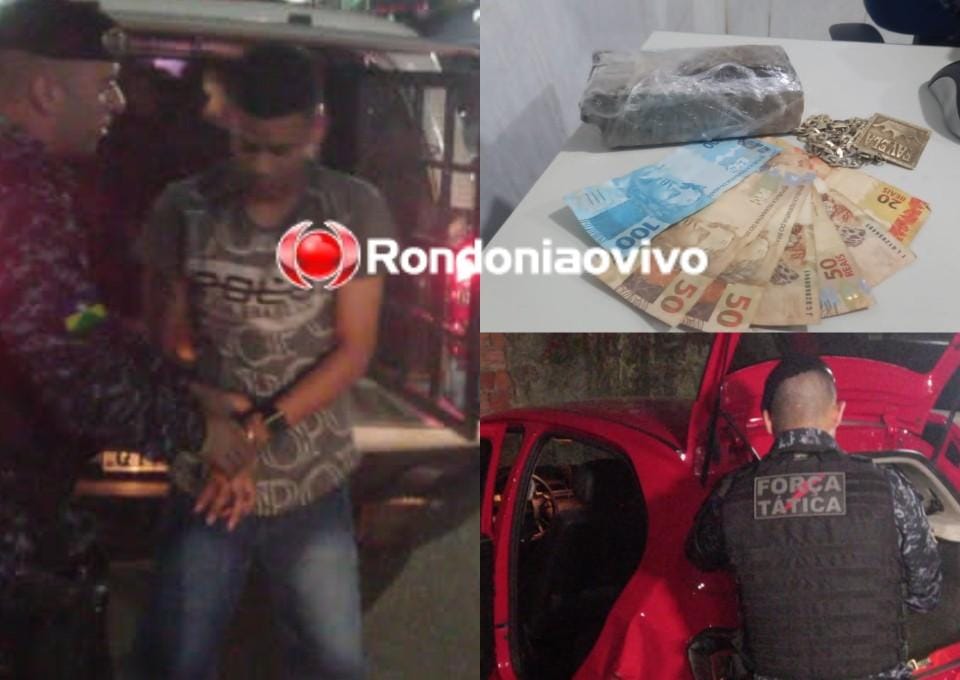 'DISK DROGAS': Apenado é flagrado em carro com meio quilo de maconha na zona Norte 