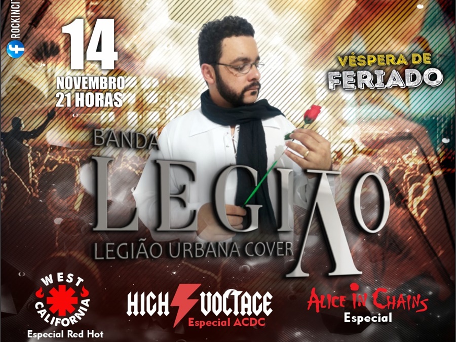 ROCK: Hoje tem três especiais e Legião Urbana Cover (SP) no Grego Original 