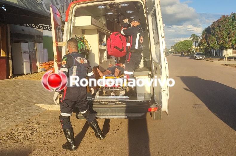 TRAUMATISMO: Homem é socorrido em estado grave após sofrer queda em lanchonete 