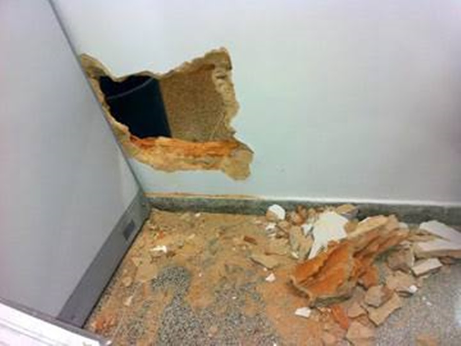 QUADRILHA: Bandidos quebram parede e levam todo o dinheiro do cofre de posto de combustíveis 