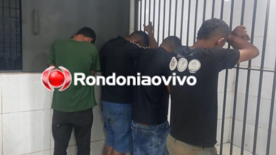 APÓS DENÚNCIAS: Força Tática fecha boca de fumo e quatro são levados para a delegacia 