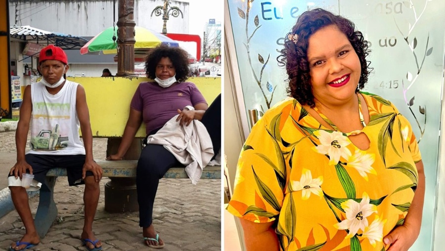 VIDA NOVA: Moradora de rua é resgatada em Porto Velho e aparece de novo visual