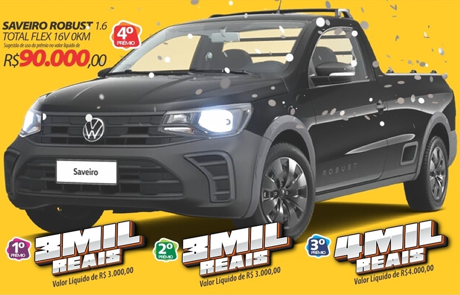 RONDÔNCAP: Nova Saveiro, 43 prêmios em dinheiro e título só 10 reais!