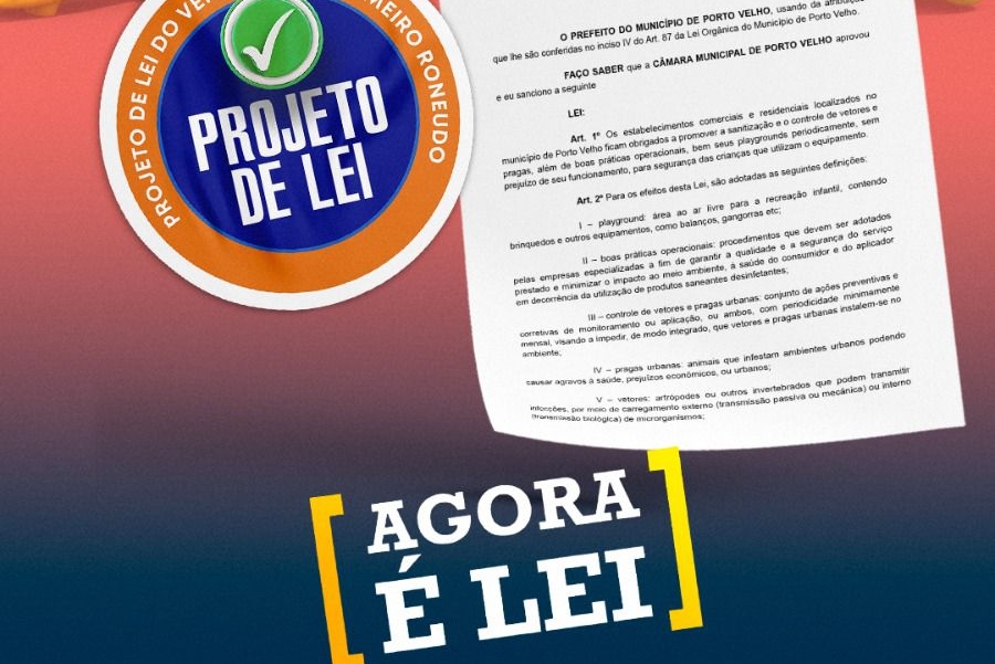 ENFERMEIRO RONEUDO: PL de vereador é sancionado