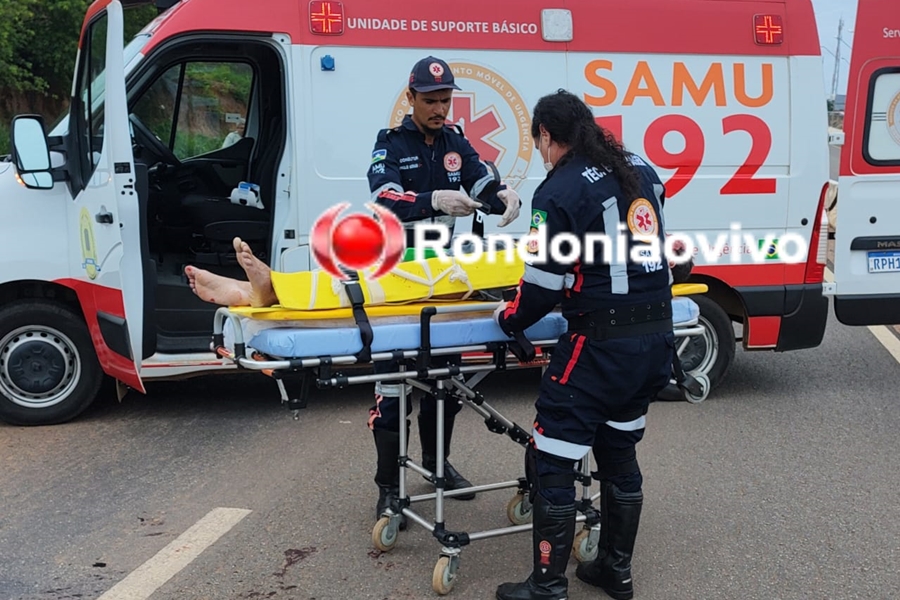 TRAUMATISMO CRANIANO : Ciclista fica em estado gravíssimo após atropelamento na BR-364