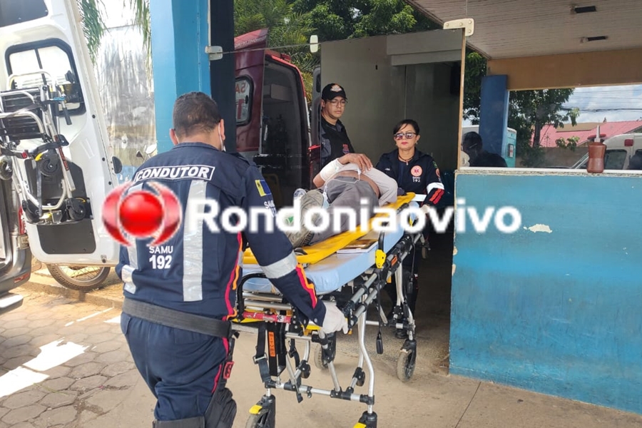 NA FARQUAR: Motociclista quebra perna e braço após motorista abrir porta de carro