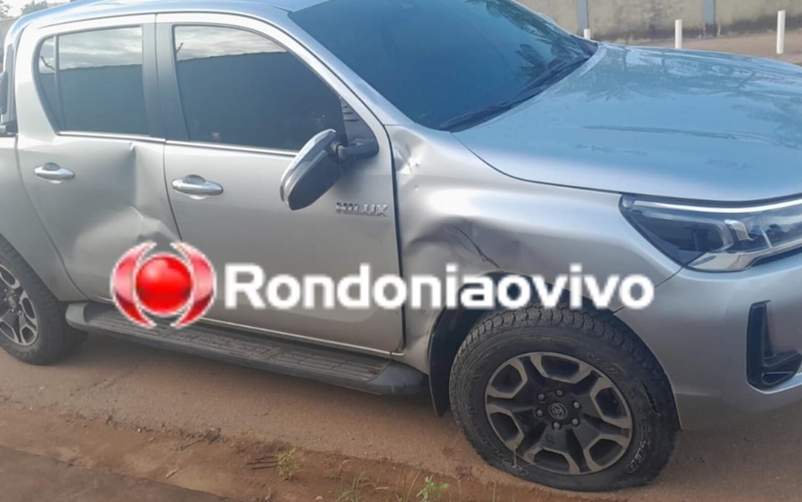 MOTOCICLISTA FERIDO: Condutor de Hilux cruza preferencial e provoca grave acidente na Pau Ferro