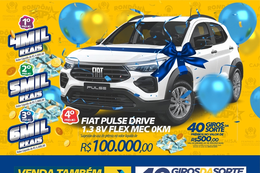 RONDÔNCAP: Confira os ganhadores do sorteio que foi realizado neste domingo (25)