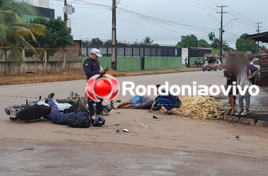 NA AMAZONAS: Colisão entre motocicletas deixa homem e mulher com ferimentos