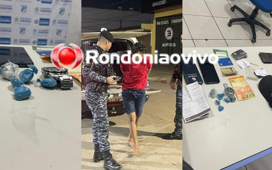 NO MOCAMBO: Suspeito de tráfico tenta fugir de moto, mas é derrubado na bala por equipe da PM