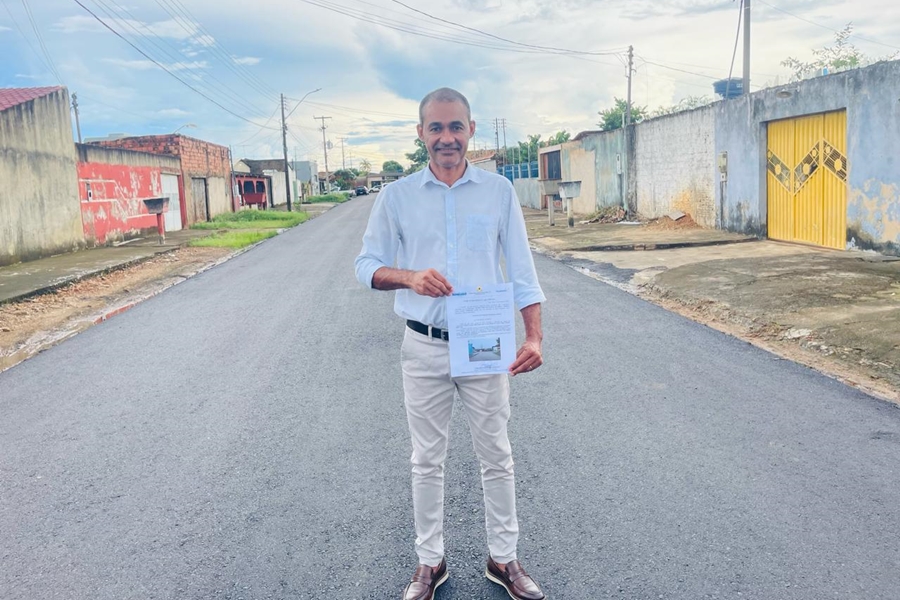 ENFERMEIRO RONEUDO: Pedido de recapeamento é atendido no bairro JK