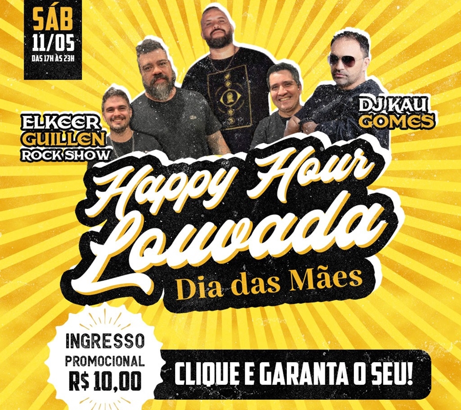 LOUVADA: Evento no próximo sábado (11) com entrada gratuita para quem doar 1 kg de alimento