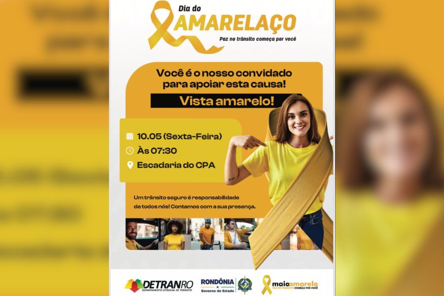 CONSCIENTIZAÇÃO: Detran-RO promove Dia do Amarelaço em prol da segurança no trânsito