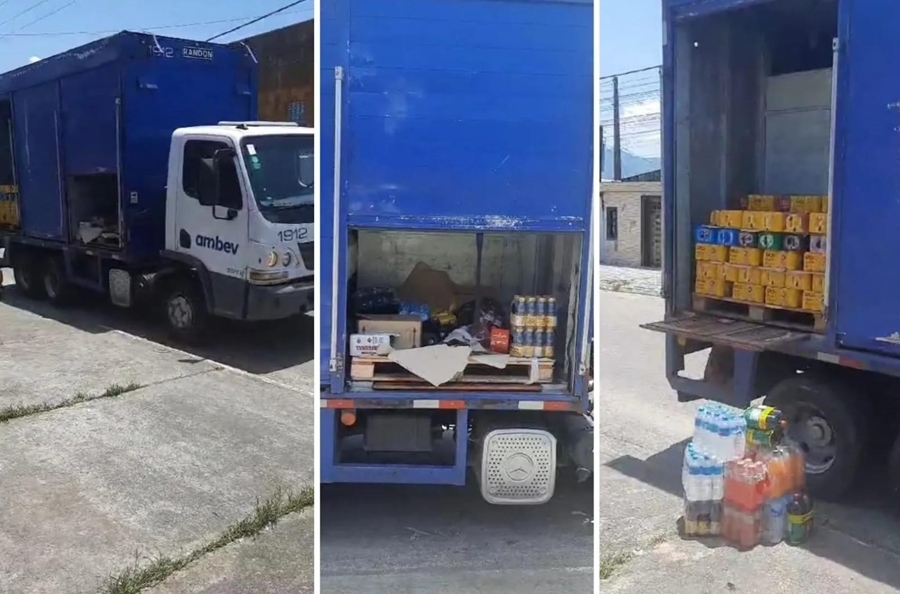 RENDIDOS: Funcionários da AmBev são assaltados durante entrega de bebidas na capital