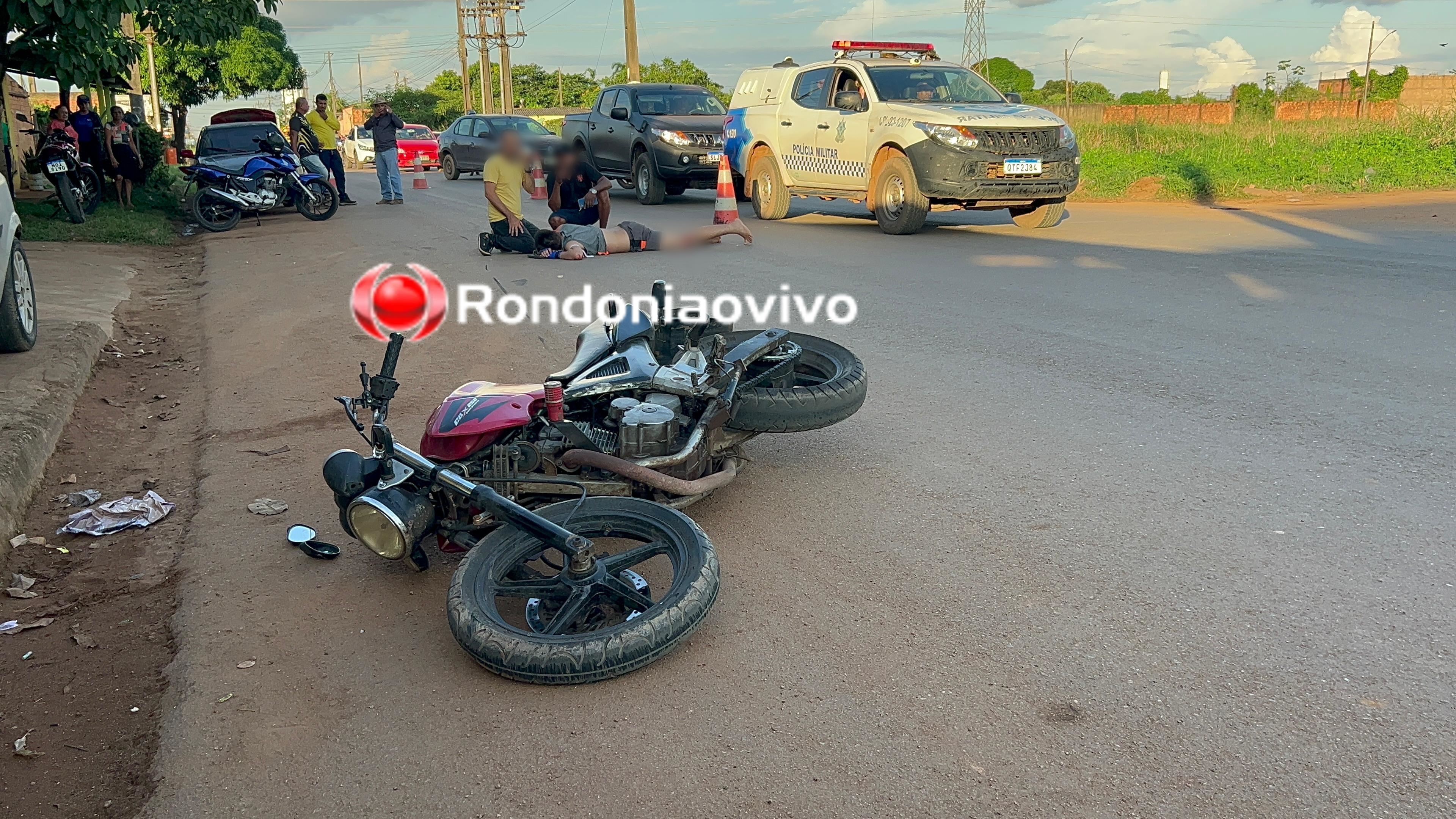 VÍDEO: Grave atropelamento deixa duas pessoas feridas na Amazonas