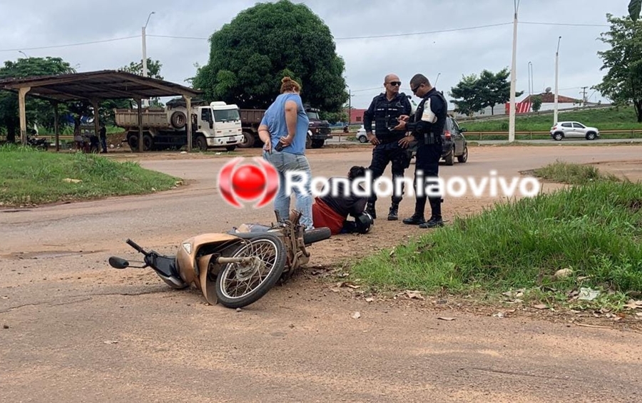 ATROPELADA: Mulher grávida sofre acidente de carro com moto em rotária