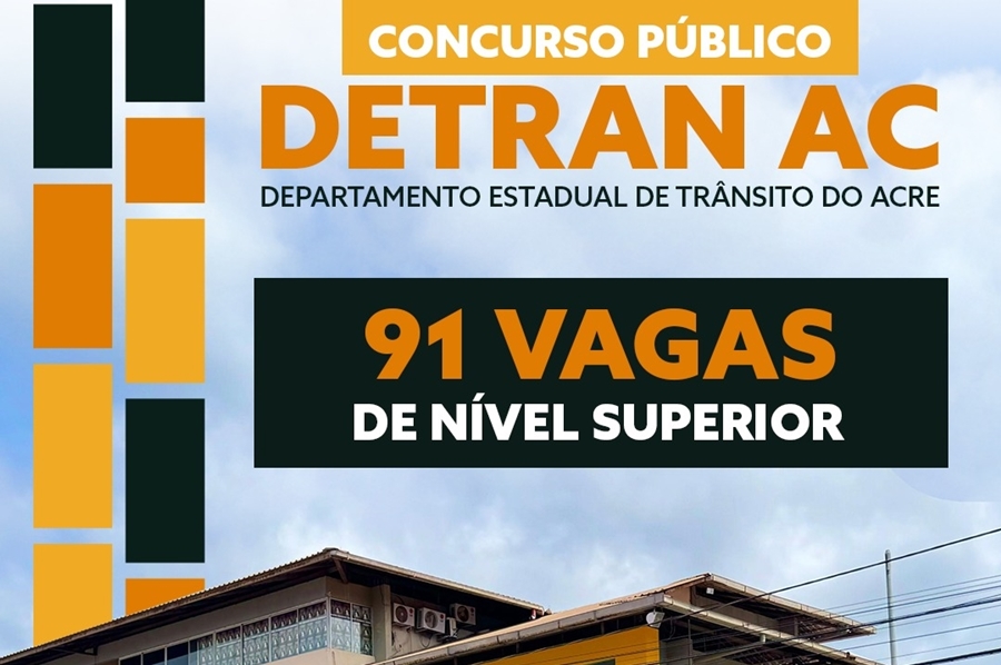 PRAZO FINAL: DETRAN do Acre encerrará inscrições na quinta-feira, 23