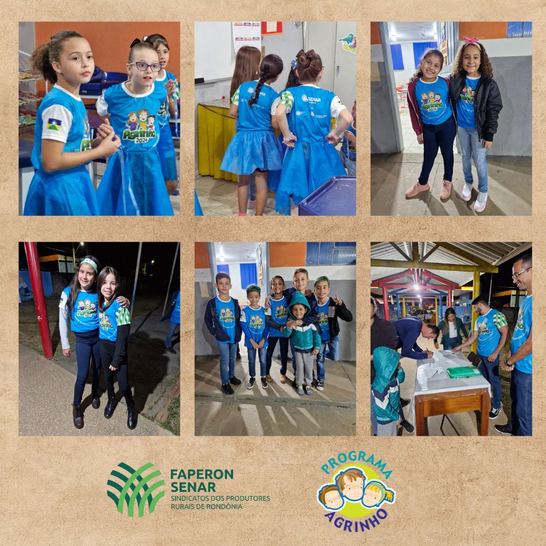EDUCAÇÂO NO CAMPO: Sistema Faperon-Senar lança Programa Agrinho focado em crianças e jovens 