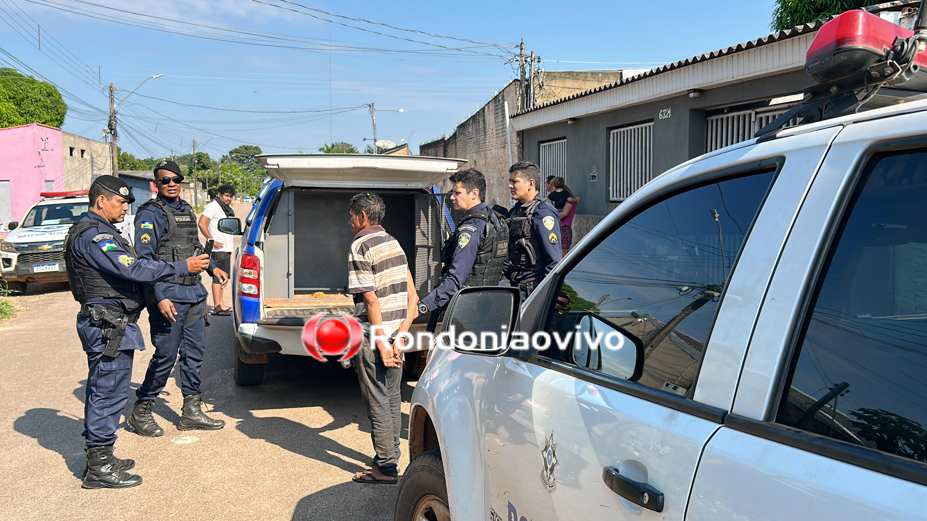 AMARRADO: Foragido é preso após invadir residência na zona Leste