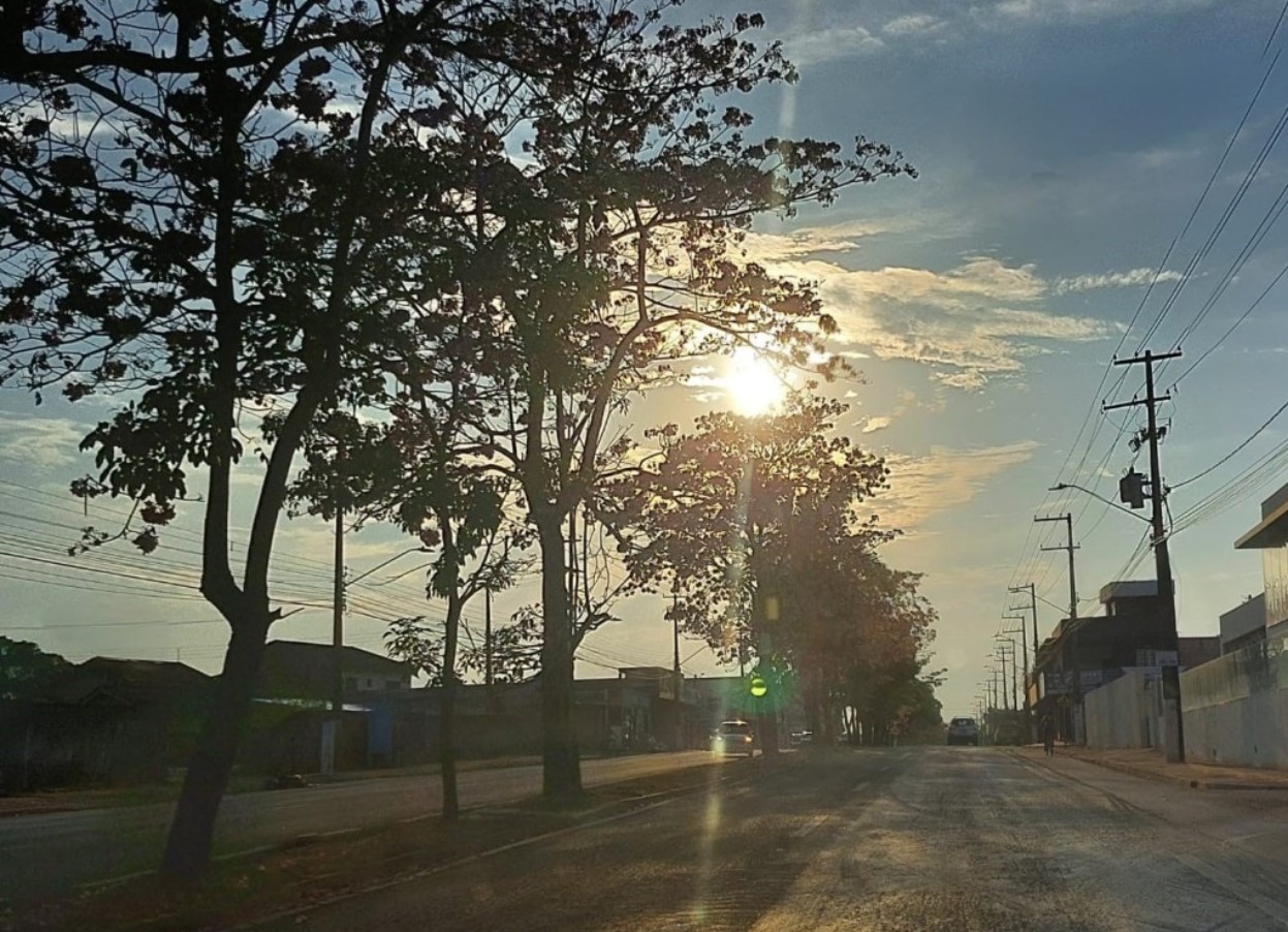 FERVENDO: Calor, sol e céu claro no domingo (09) em RO, inclusive em Cacoal