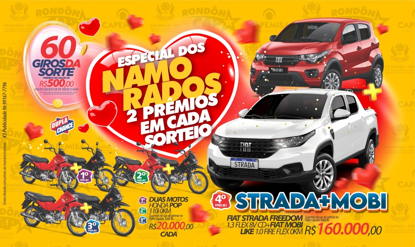 RONDONCAP: Dois carros, seis motos, 60 giros e o título dupla chance por apenas 15 reais