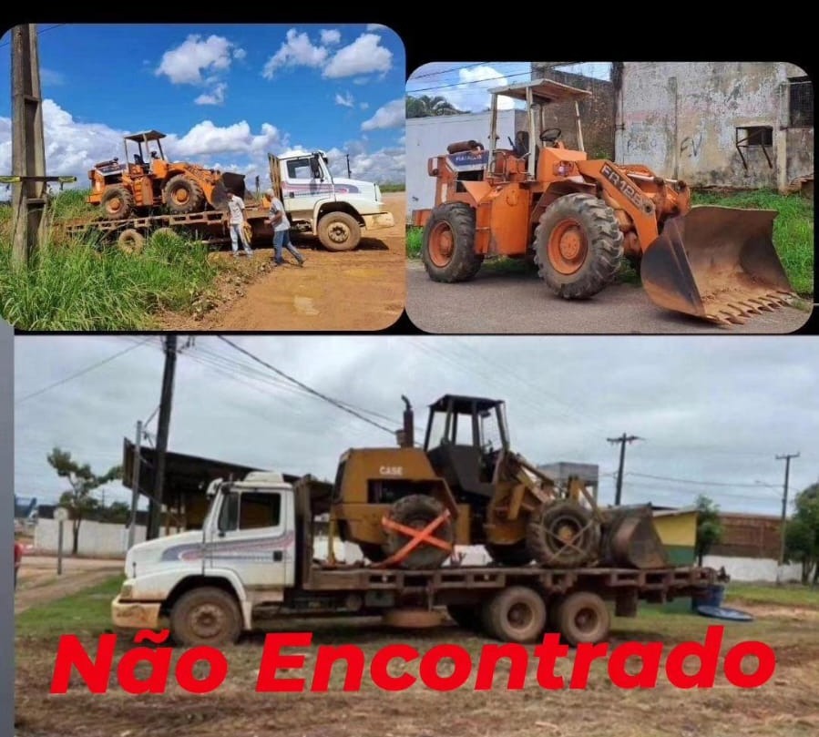 PROCURA-SE: Empresário oferece recompensa por caminhão e pá carregadeira roubados