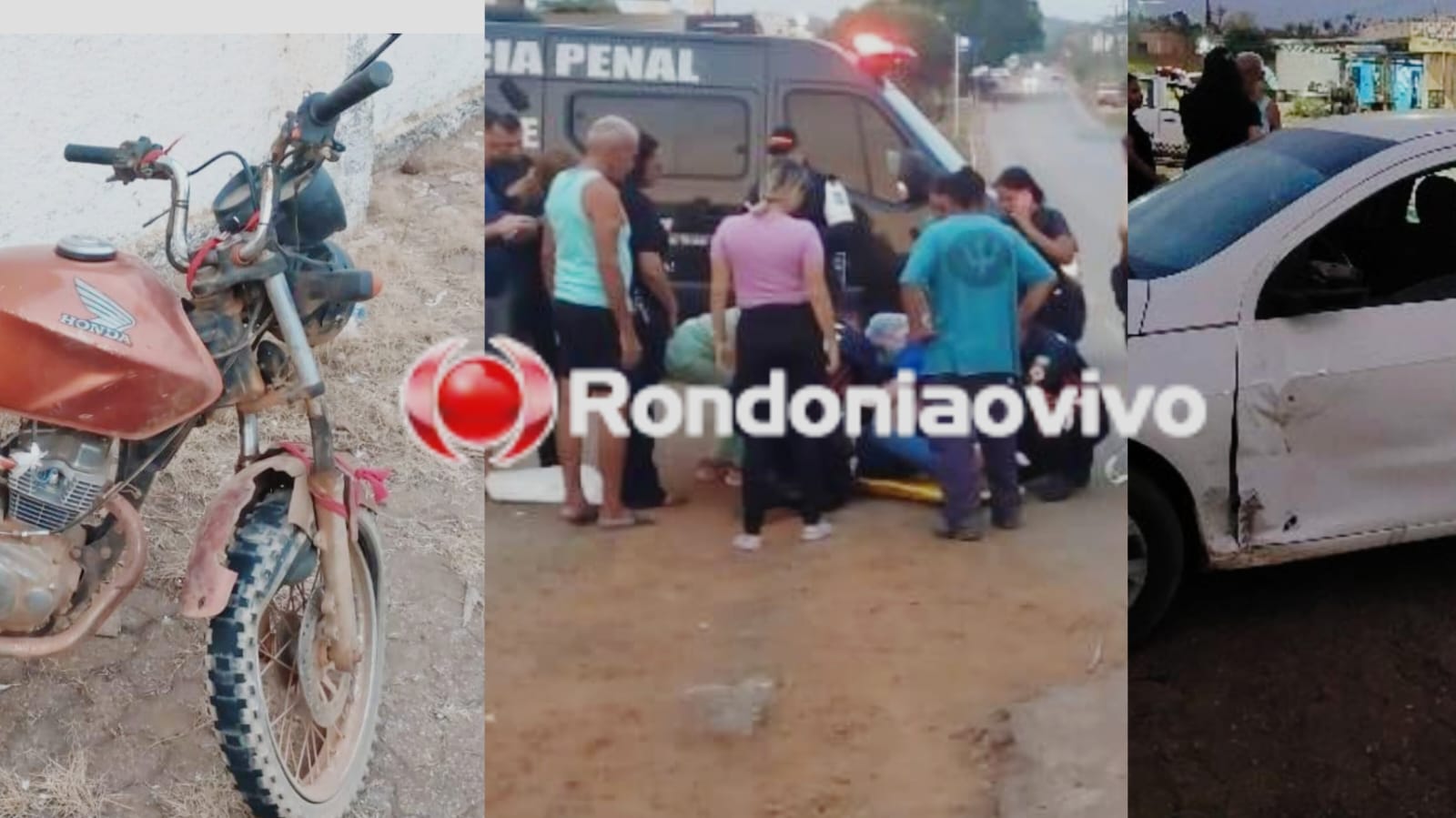 ESTRADA DA PENAL: Mulher sofre grave acidente em frente ao presídio Urso Panda 