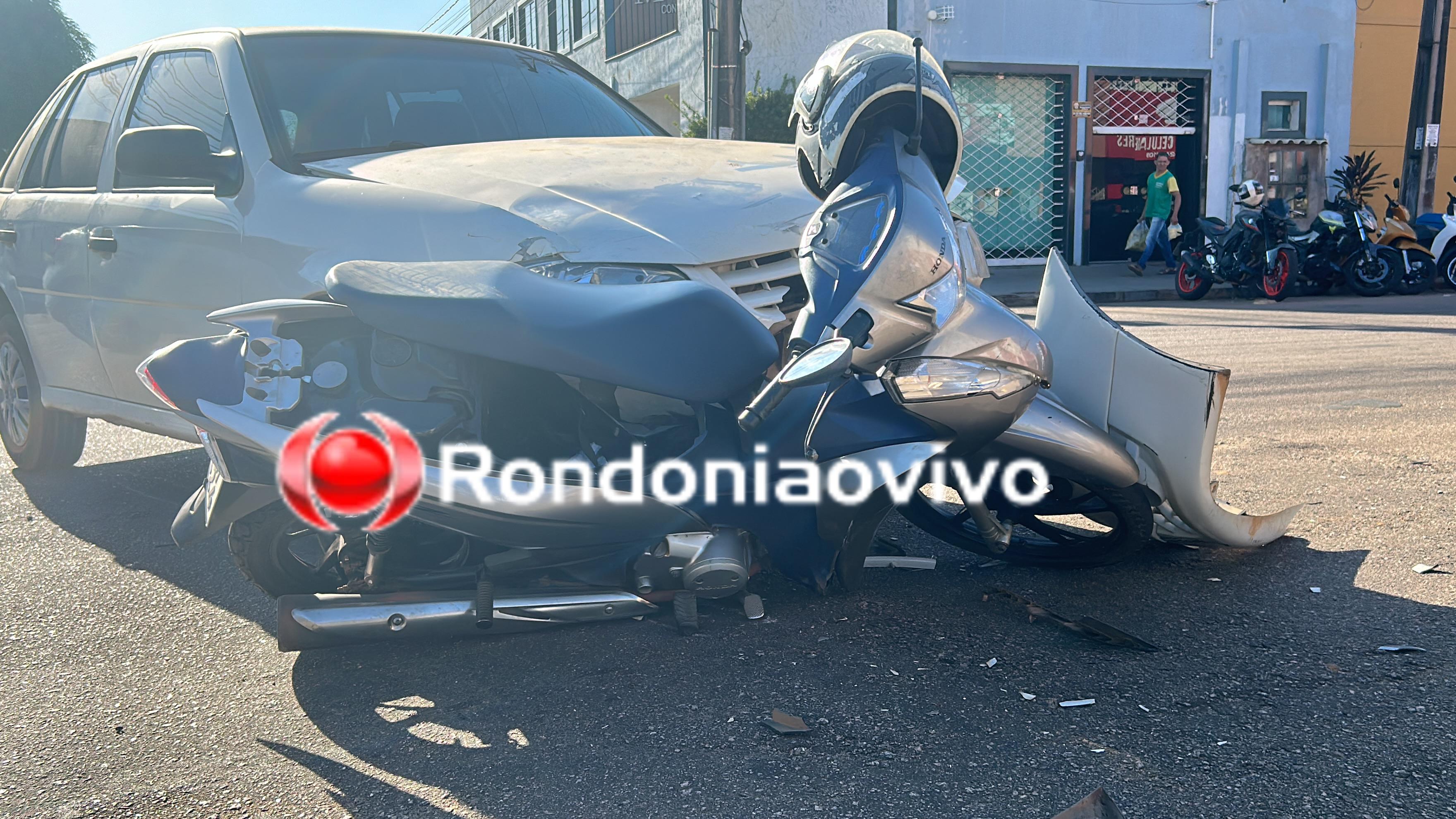 VÍDEO: Mulher fica em estado grave após condutora de Gol avançar cruzamento