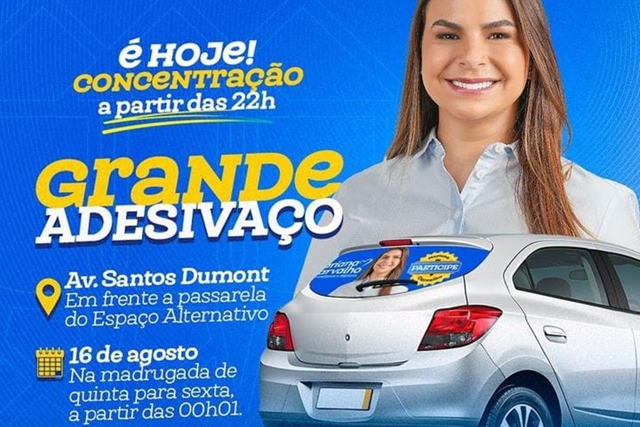 MARIANA CARVALHO: Campanha de candidata inicia nos primeiros minutos desta sexta-feira (16)